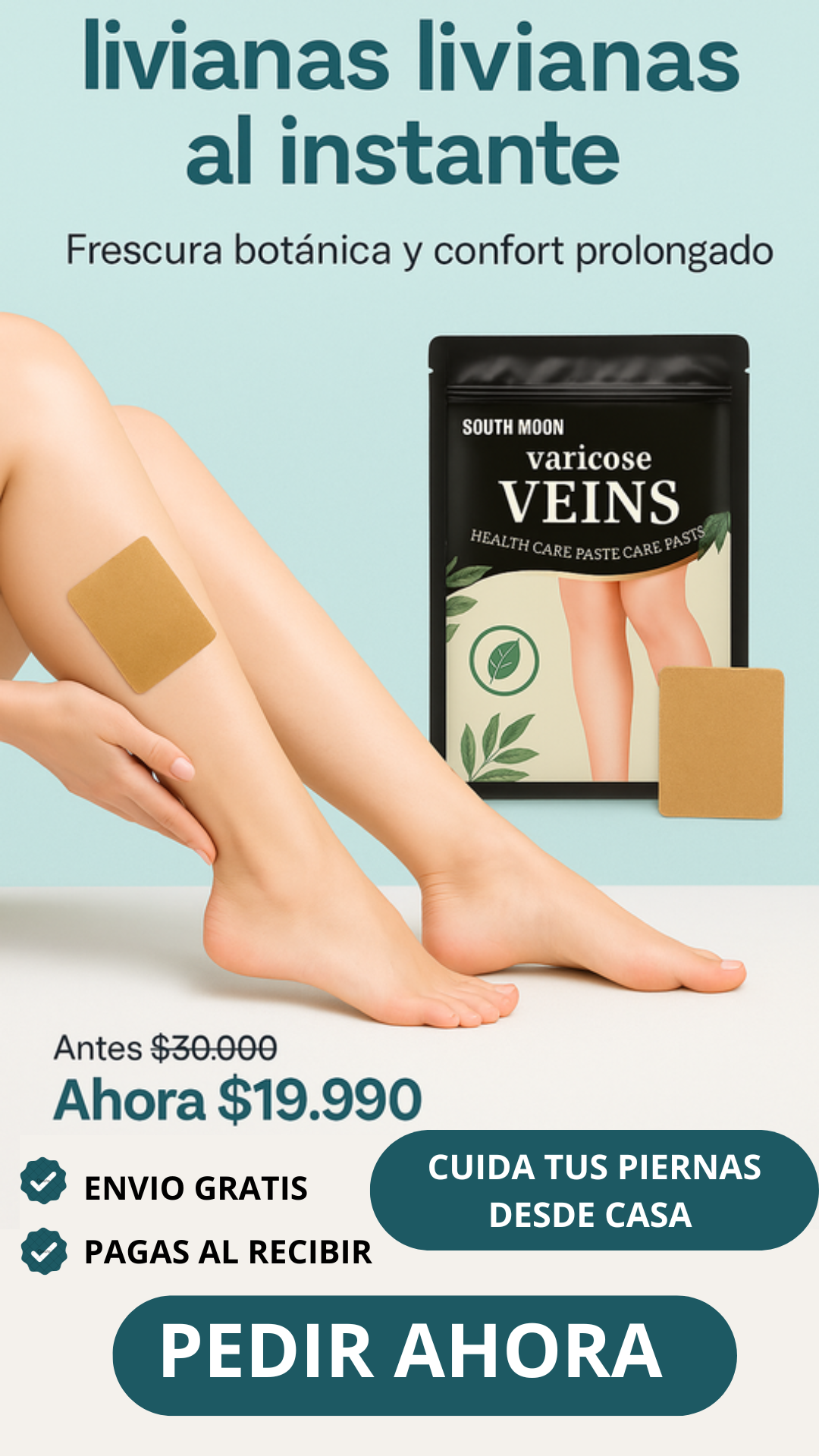 VeinCool™ - Parches ultrafinos con frescor botánico para piernas más livianas