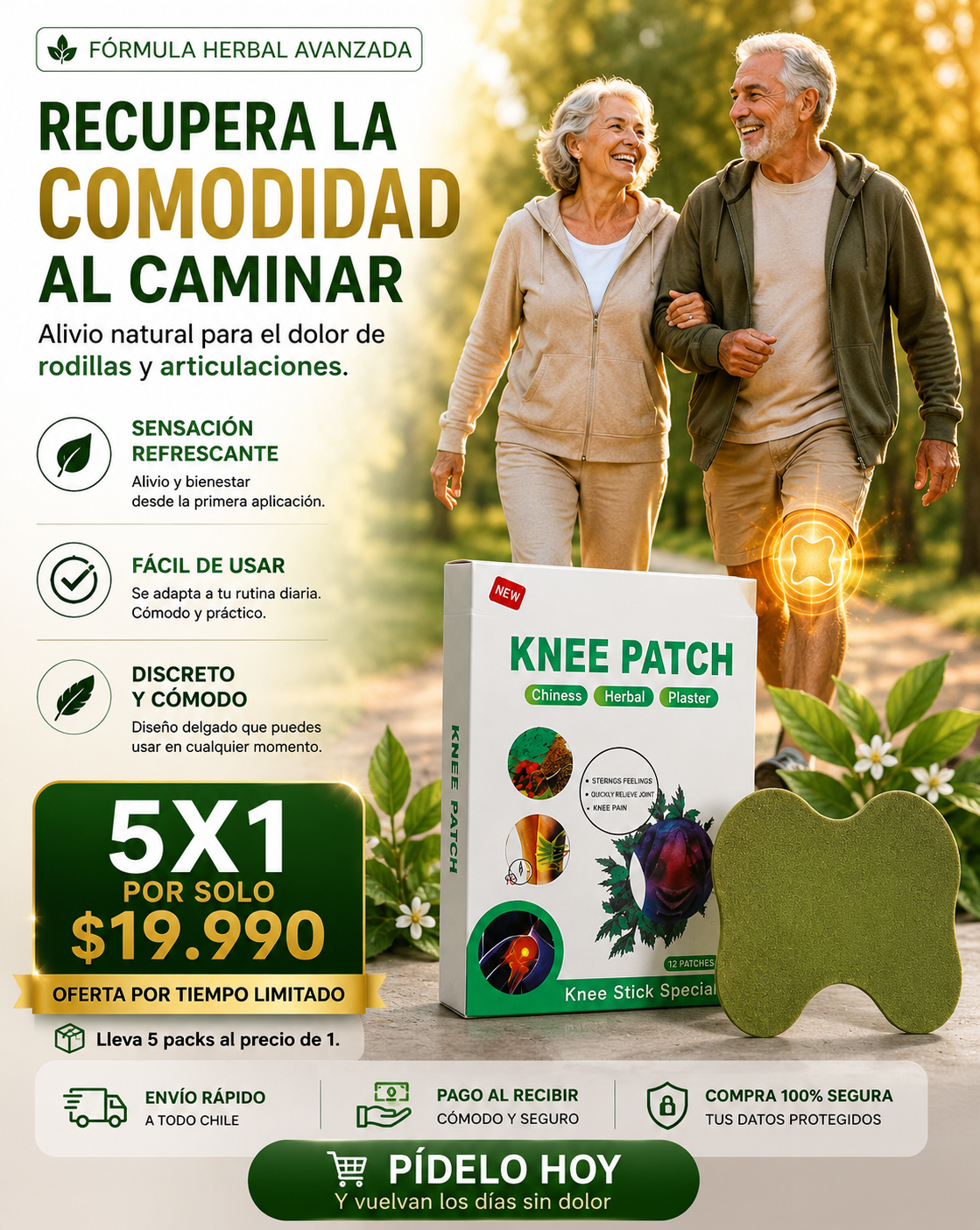 NaturaFlex™ – Parches Naturales para el Dolor 🌿