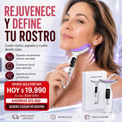 El secreto para un rostro firme y rejuvenecido -  Masajeador Facial 4 en 1