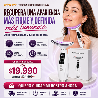 El secreto para un rostro firme y rejuvenecido -  Masajeador Facial 4 en 1
