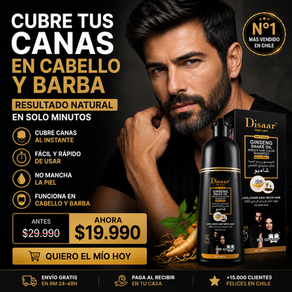 Recupera tu color natural en minutos Shampoo cubre canas efecto inmediato