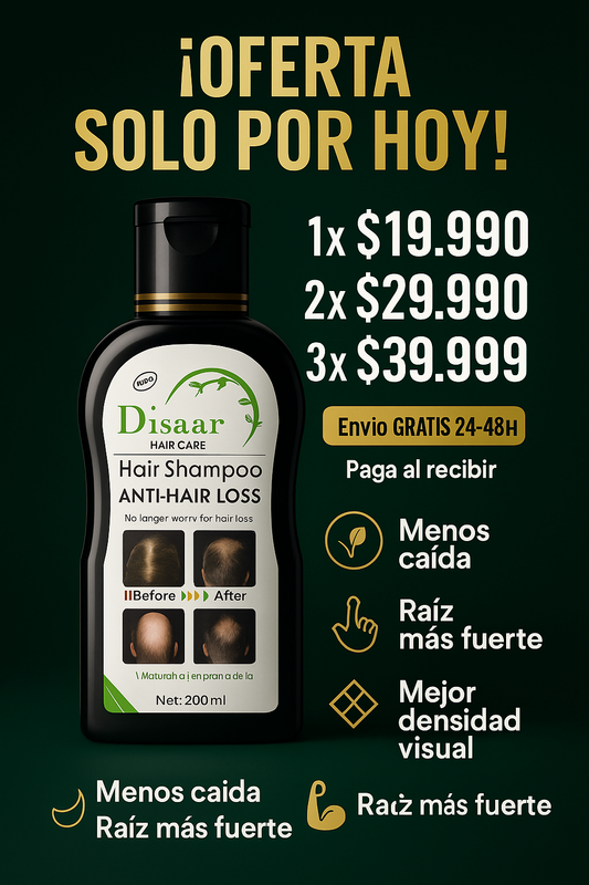 HairBack Pro™ - Shampoo Anticaída y Crecimiento capilar (Hombre y Mujer)