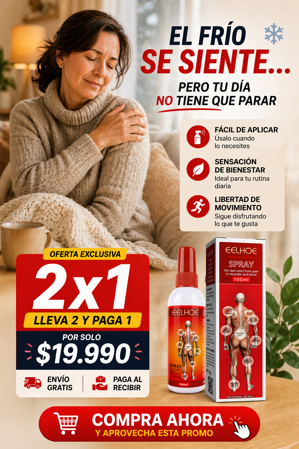 Spray Relief - Alivia el dolor Muscular y Articulaciones