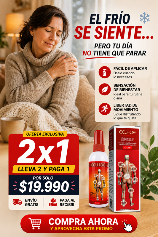 Spray Relief - Alivia el dolor Muscular y Articulaciones