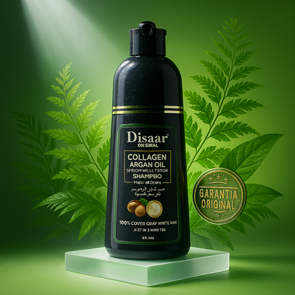 Shampoo Disaar® – Fórmula 100% Natural que Cubre las Canas en 8min