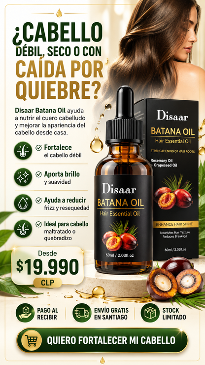 🌿 Aceite de Batana + Romero | Cabello Más Fuerte, Abundante y con Menos Caída por Quiebre