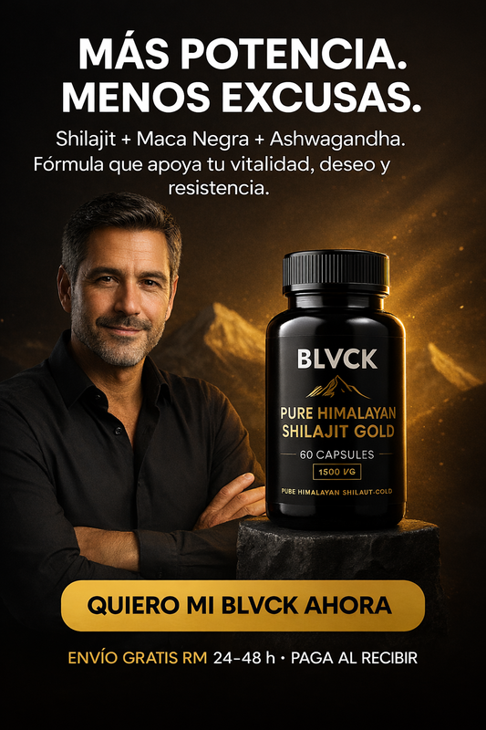 BLVCK Shilajit Gold – Potenciador Sexual Premium