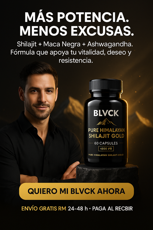 BLVCK Shilajit Gold – Potenciador Sexual Premium