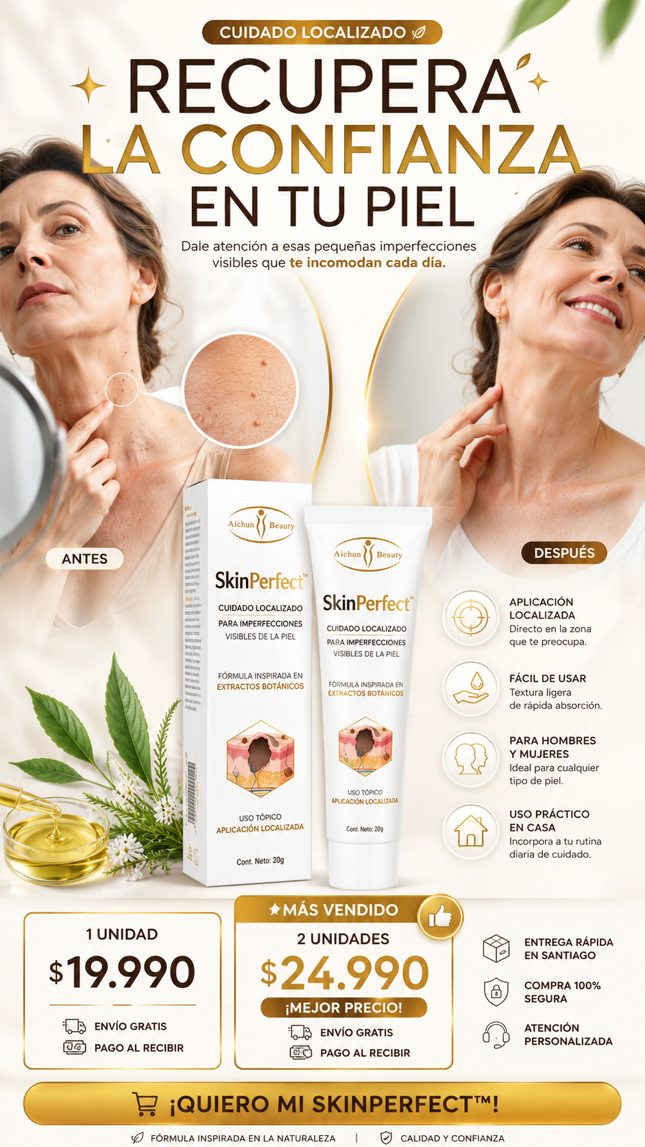 Crema Removedor de Verrugas, Protege e Hidrata tu Piel