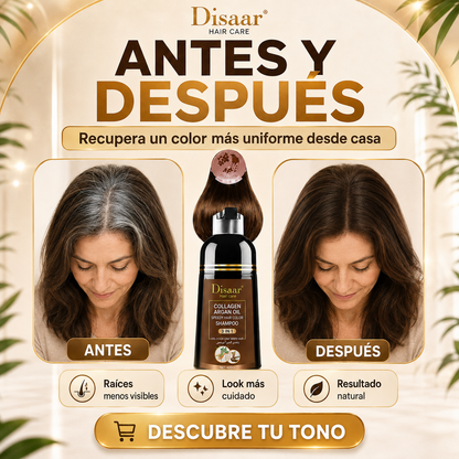 Shampoo Disaar® – Fórmula 100% Natural que Cubre las Canas al Instante