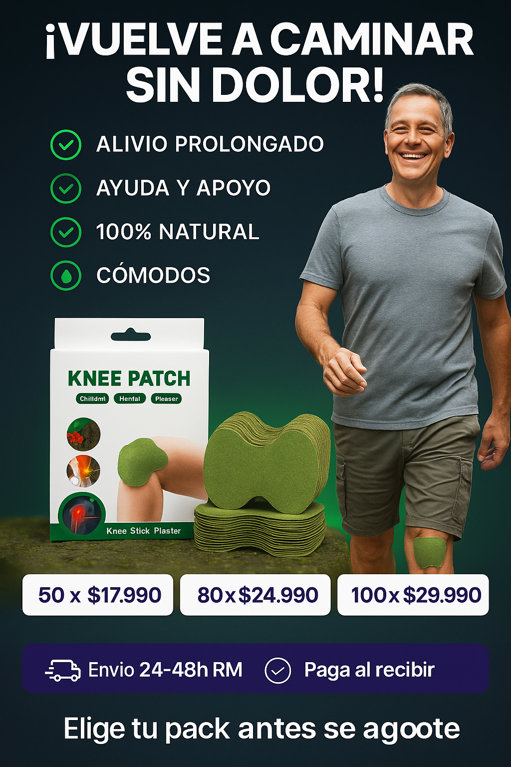 FlexiPatch™ –  Parches para dolor de Rodilla 🌿