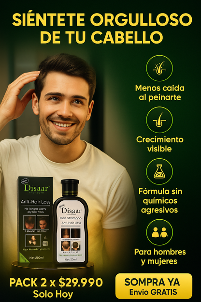 HairBack Pro™ - Shampoo Anticaída y Crecimiento capilar (Hombre y Mujer)