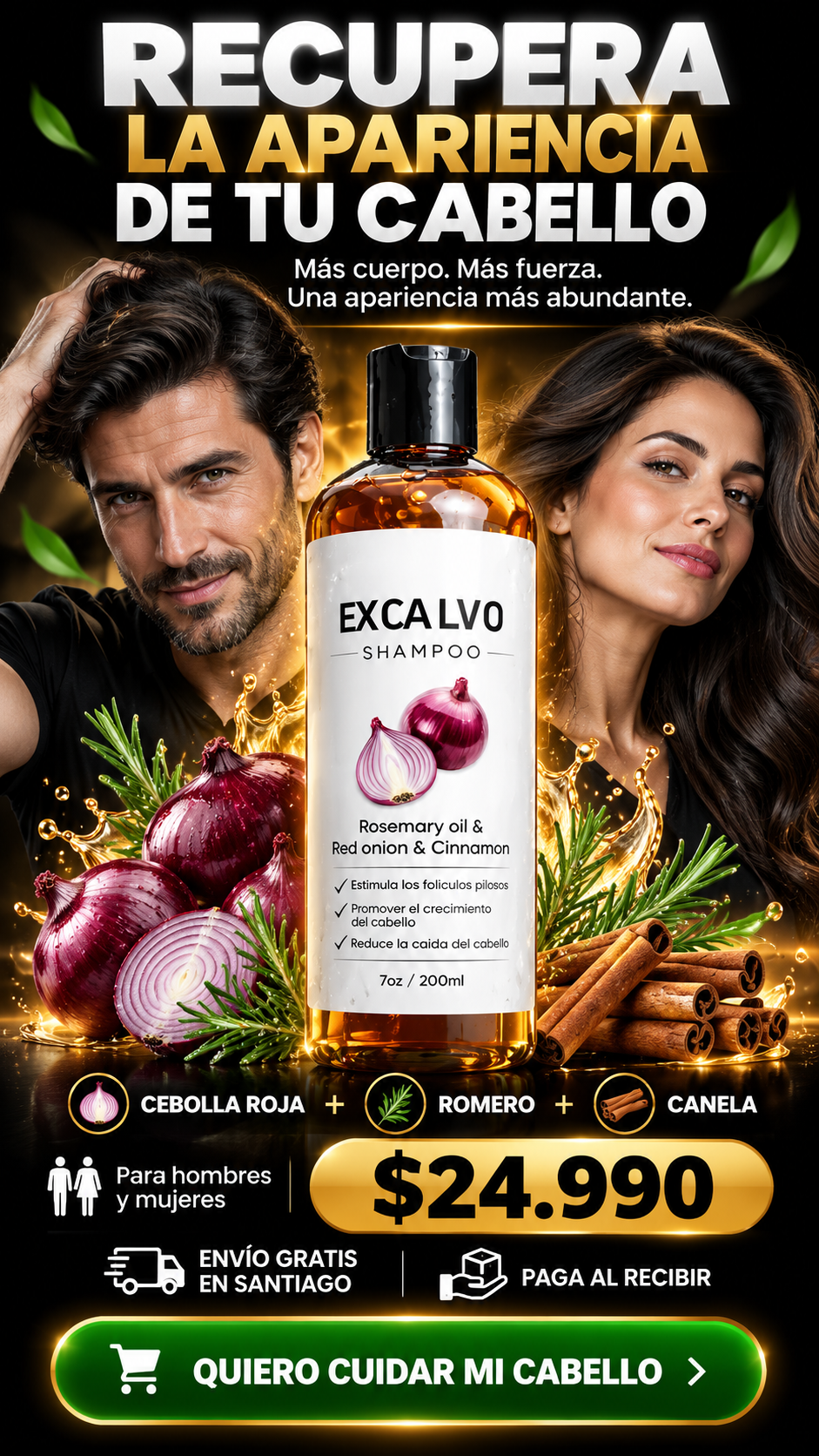 Shampoo De Cebolla Excalvo
